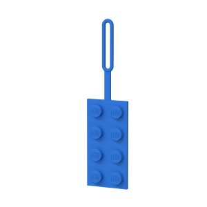 blauer lego 5005543 2x4 stein gepackanhanger