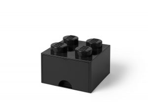 LEGO 5005711 Aufbewahrungsstein mit 4 Noppen und Schubfach in Schwarz