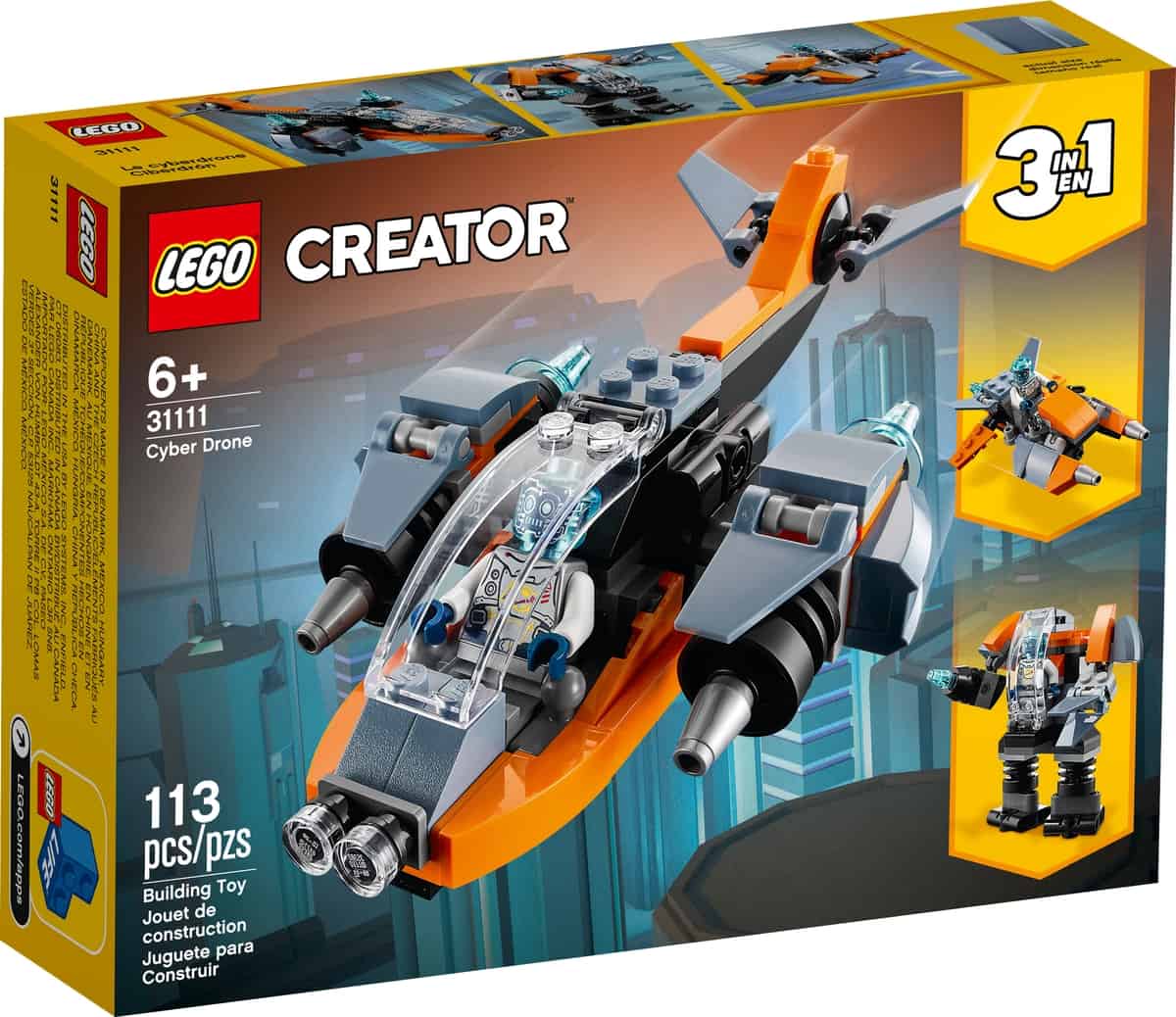 lego 31111 cyber drohne