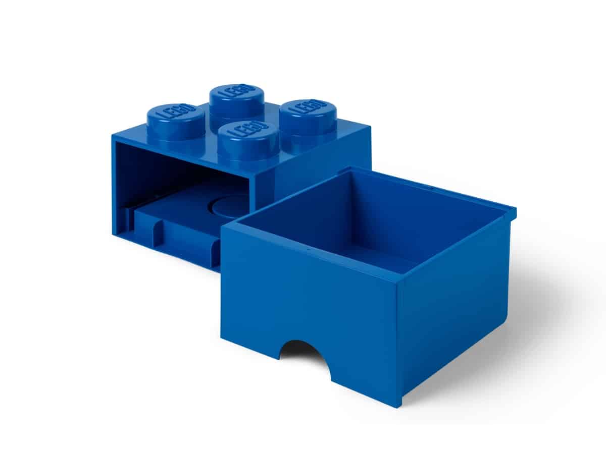 lego 5006130 aufbewahrungsstein mit schubfach und 4 noppen in blau