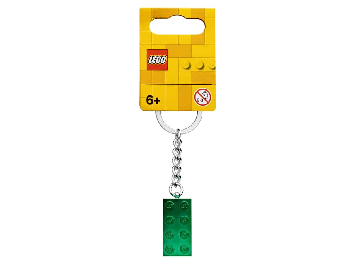 lego 854083 schlusselanhanger mit 2x4 stein in grunmetallic
