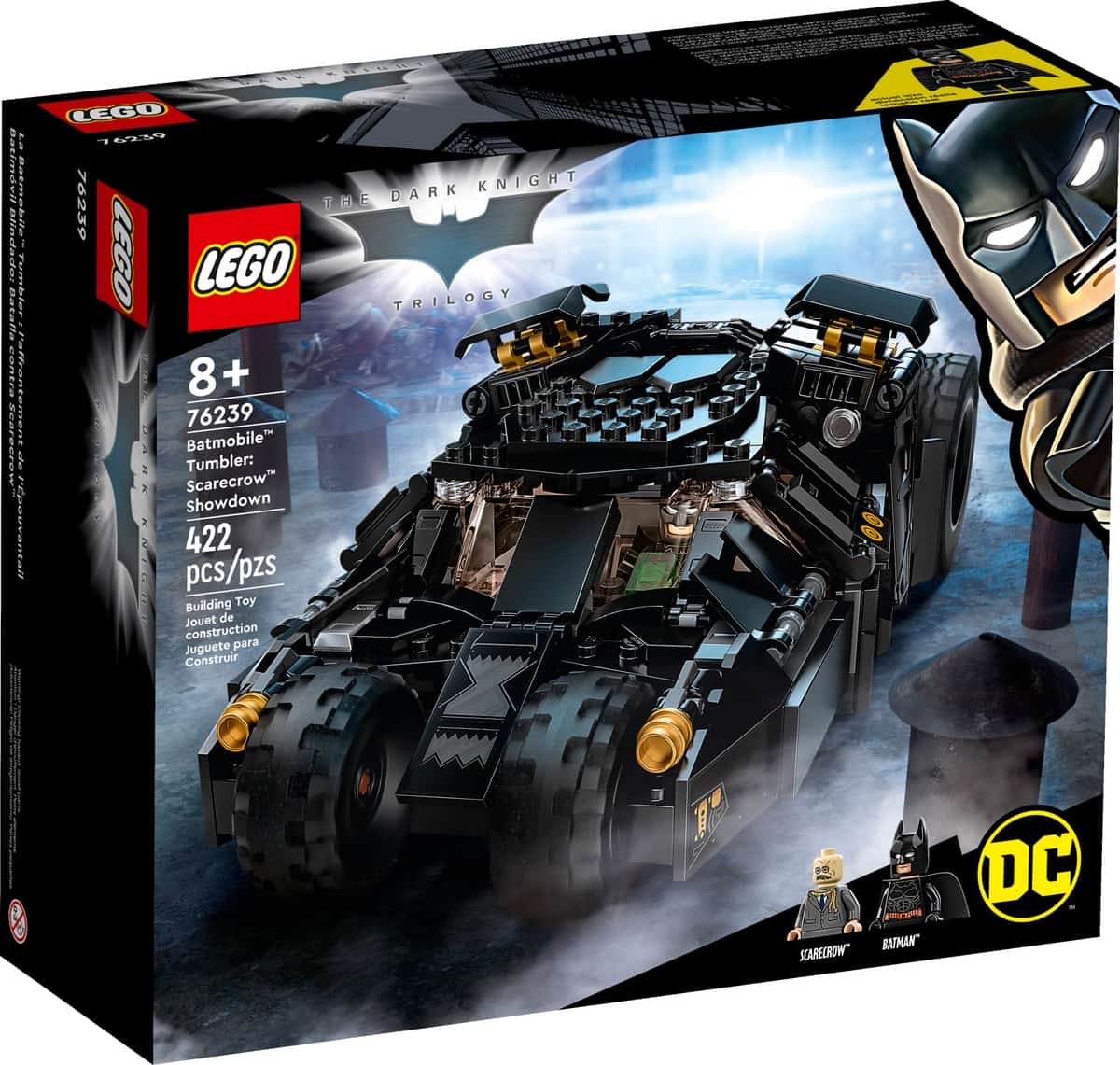 lego 76239 dc batman batmobile tumbler duell mit scarecrow