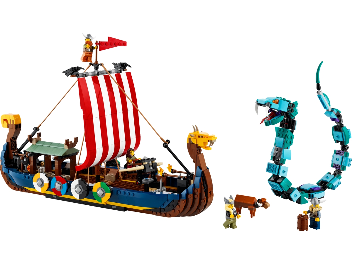 lego 31132 wikingerschiff mit midgardschlange