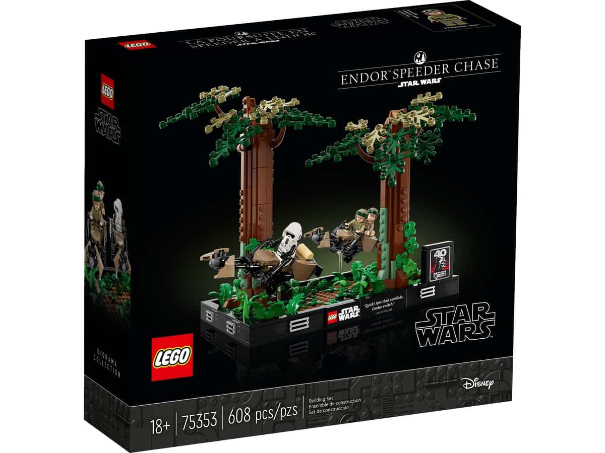 endor speeder chase diorama 75353