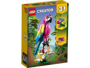 LEGO Exotischer pinkfarbener Papagei 31144