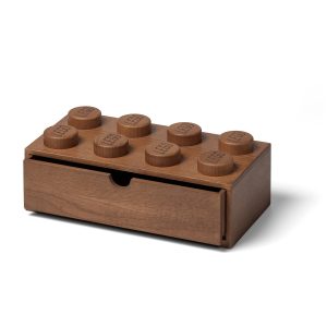 LEGO Schubkasten mit 8 Noppen aus dunklem Eichenholz 5007116