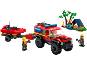LEGO Feuerwehrgeländewagen mit Rettungsboot 60412
