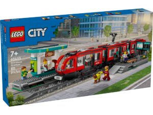 LEGO Straßenbahn mit Haltestelle 60423