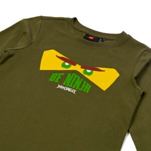 LEGO Langarm-T-Shirt in Dunkelkhaki 5009122